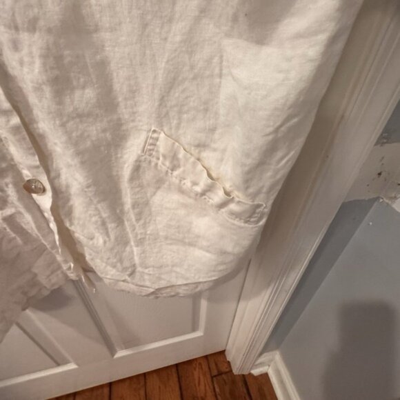 Bryn Walker Daunta Jacket Womens Large 100% Linen Boxy Lagenlook Oversized - Picture 4 of 10